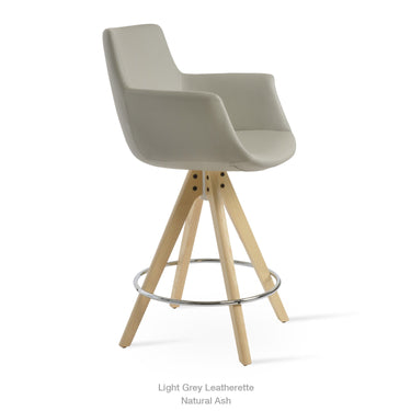 Bottega Pyramid Stools Leather by SohoConcept - New
