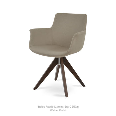 Bottega Pyramid Swivel Chair Fabric by SohoConcept - New