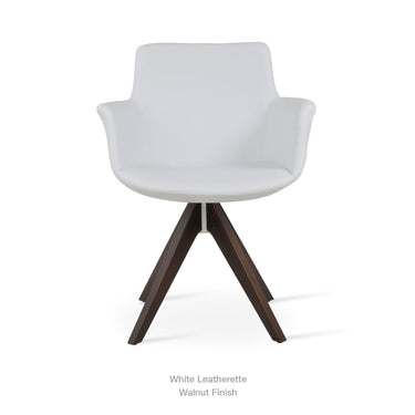 Bottega Pyramid Swivel Chair Leather by SohoConcept - New