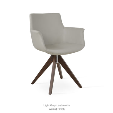 Bottega Pyramid Swivel Chair Leather by SohoConcept - New
