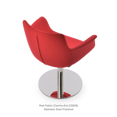 Bottega Round Swivel Armchair Fabric by SohoConcept - New
