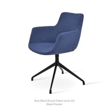 Bottega Spider Swivel Armchair Fabric by SohoConcept - New