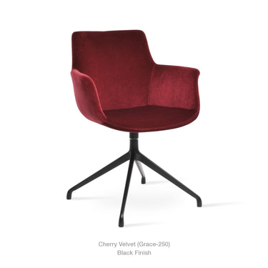 Bottega Spider Swivel Armchair Fabric by SohoConcept - New
