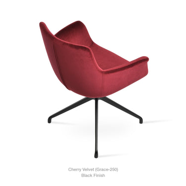 Bottega Spider Swivel Armchair Fabric by SohoConcept - New