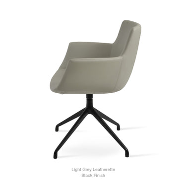 Bottega Spider Swivel Armchair Leather by SohoConcept - New