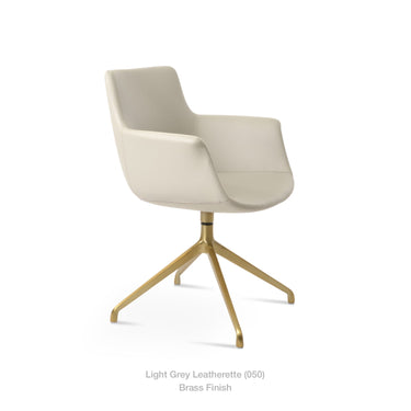 Bottega Spider Swivel Armchair Leather by SohoConcept - New