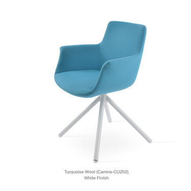 Bottega Stick Swivel Armchair Fabric by SohoConcept - New