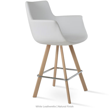 Bottega Sword Bar Stool Leather by SohoConcept - New