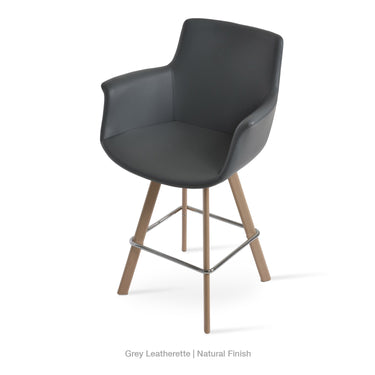 Bottega Sword Bar Stool Leather by SohoConcept - New