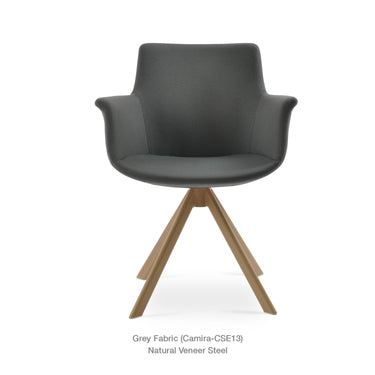 Bottega Sword Swivel Armchair Fabric by SohoConcept - New