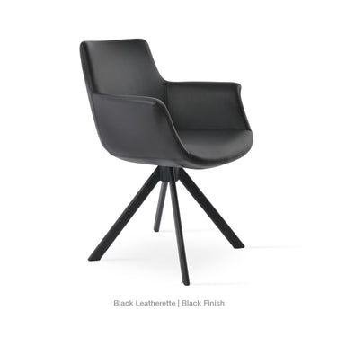 Bottega Sword Swivel Armchair Leather by SohoConcept - New