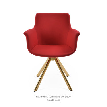Bottega Sword Swivel Armchair Fabric by SohoConcept - New