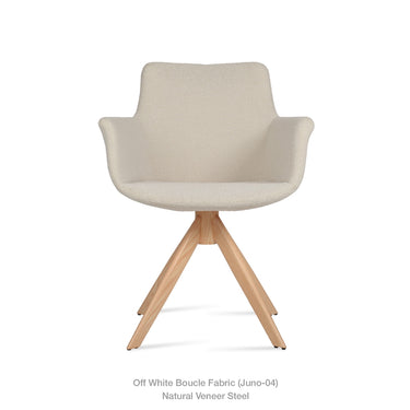 Bottega Sword Swivel Armchair Fabric by SohoConcept - New