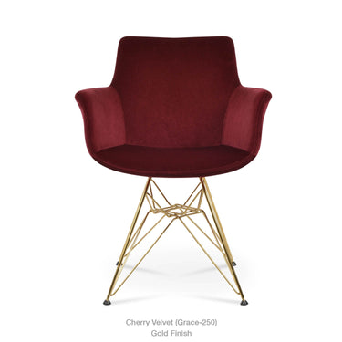 Bottega Tower Swivel Armchair Fabric by SohoConcept - New