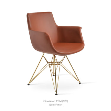Bottega Tower Swivel Armchair Leather by SohoConcept - New