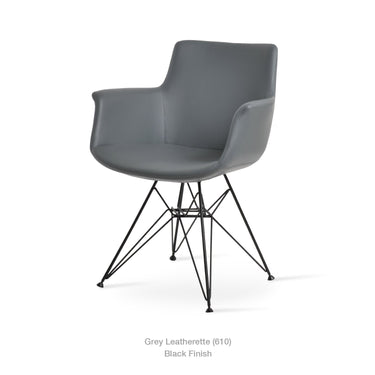 Bottega Tower Swivel Armchair Leather by SohoConcept - New