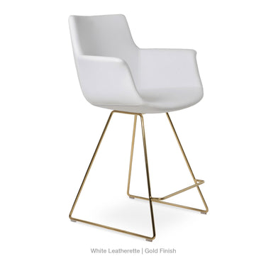 Bottega Wire Stools Leather by SohoConcept - New