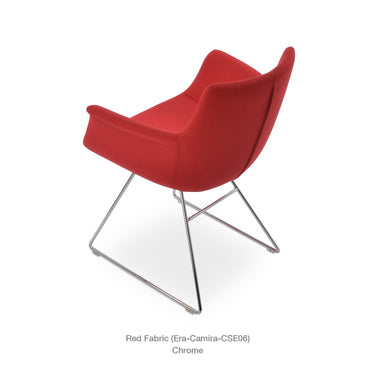 Bottega Wire Swivel Armchair Fabric by SohoConcept - New