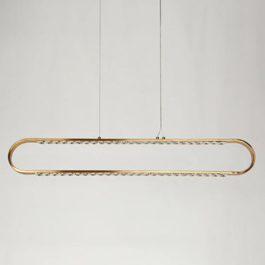 Bourosim HA05140 Sleek Brass LED Pendant Light - 39 Inches 