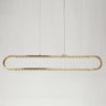 Bourosim HA05140 Sleek Brass LED Pendant Light - 39 Inches 