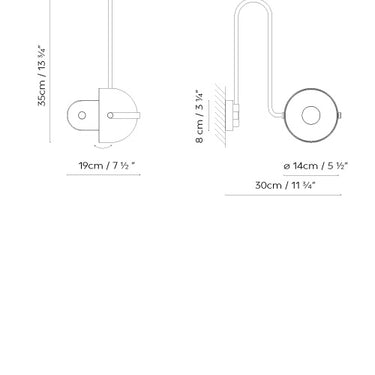 Measurements for the Bowee W1 (line drawing)