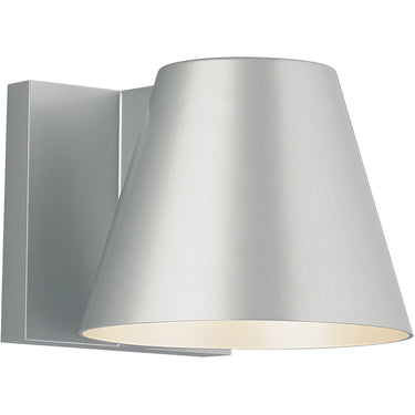 Dimmable Bowman 6 Outdoor Wall Sconce, Bronze Finish, Patio Lighting Idea, Silver
