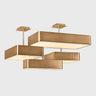 Viso Briggs Cluster champagne cluster ceiling light installed in an interior, view 3