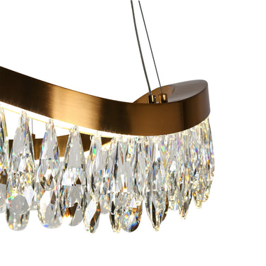 Broderick Empire Chandelier, 25 inch, Brass with Dimmable LED Lights