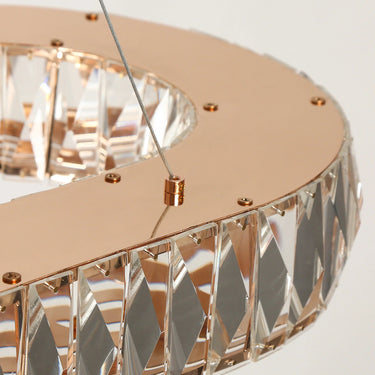 Brusmogan LED Kitchen Island Light, 37": Glam Gold Rectangle Pendant Lamp