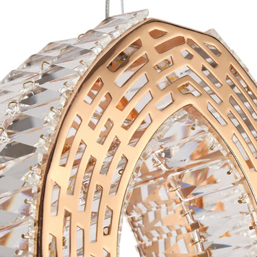 Hollywood Regency Gold Loop LED Pendant Light - Brusmogan HA04998
