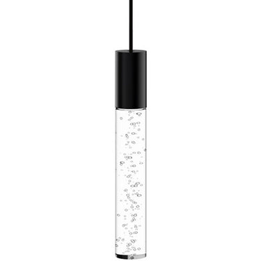 Bubbles 1-Inch Decorative Acrylic Pendant Light for Modern Kitchens in Matte Black FInish
