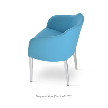 Buca Metal Armchair Fabric by SohoConcept - New
