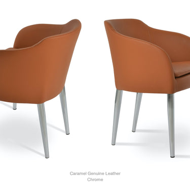Buca Metal Armchair Leather by SohoConcept - New
