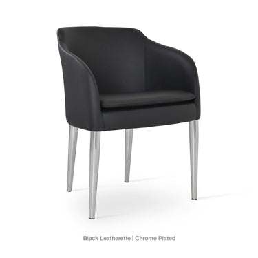Buca Metal Armchair Leather by SohoConcept - New