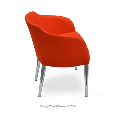 Buca Metal Armchair Fabric by SohoConcept - New