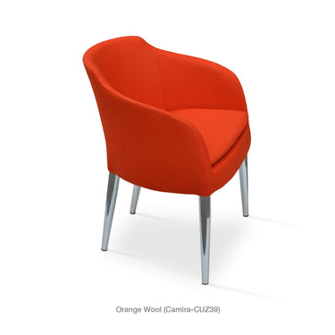 Buca Metal Armchair Fabric by SohoConcept - New