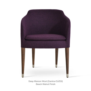 Buca Wood Armchair Fabric by SohoConcept - New