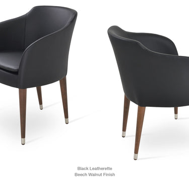 Buca Wood Armchair Leather by SohoConcept - New
