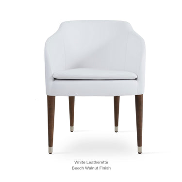 Buca Wood Armchair Leather by SohoConcept - New