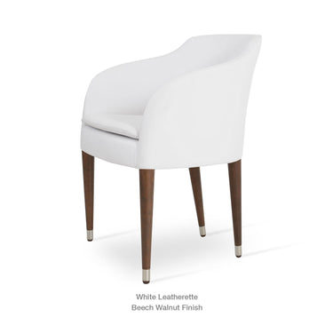 Buca Wood Armchair Leather by SohoConcept - New