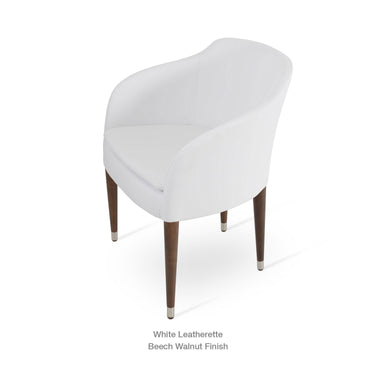 Buca Wood Armchair Leather by SohoConcept - New