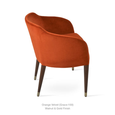 Buca Wood Armchair Fabric by SohoConcept - New