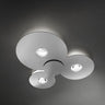 Bugia Triple ceiling flush light by Lodes with 3 integrated LEDs and gloss bronze finish