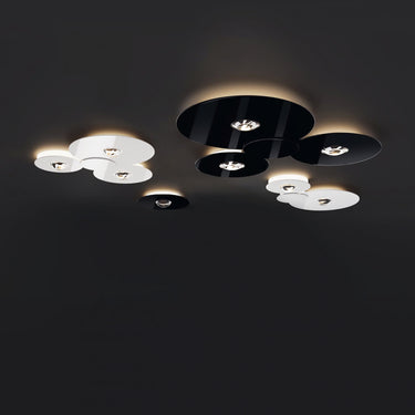 Modern LED flush mount Bugia Triple pendant light with 5400 lumens and 92 CRI