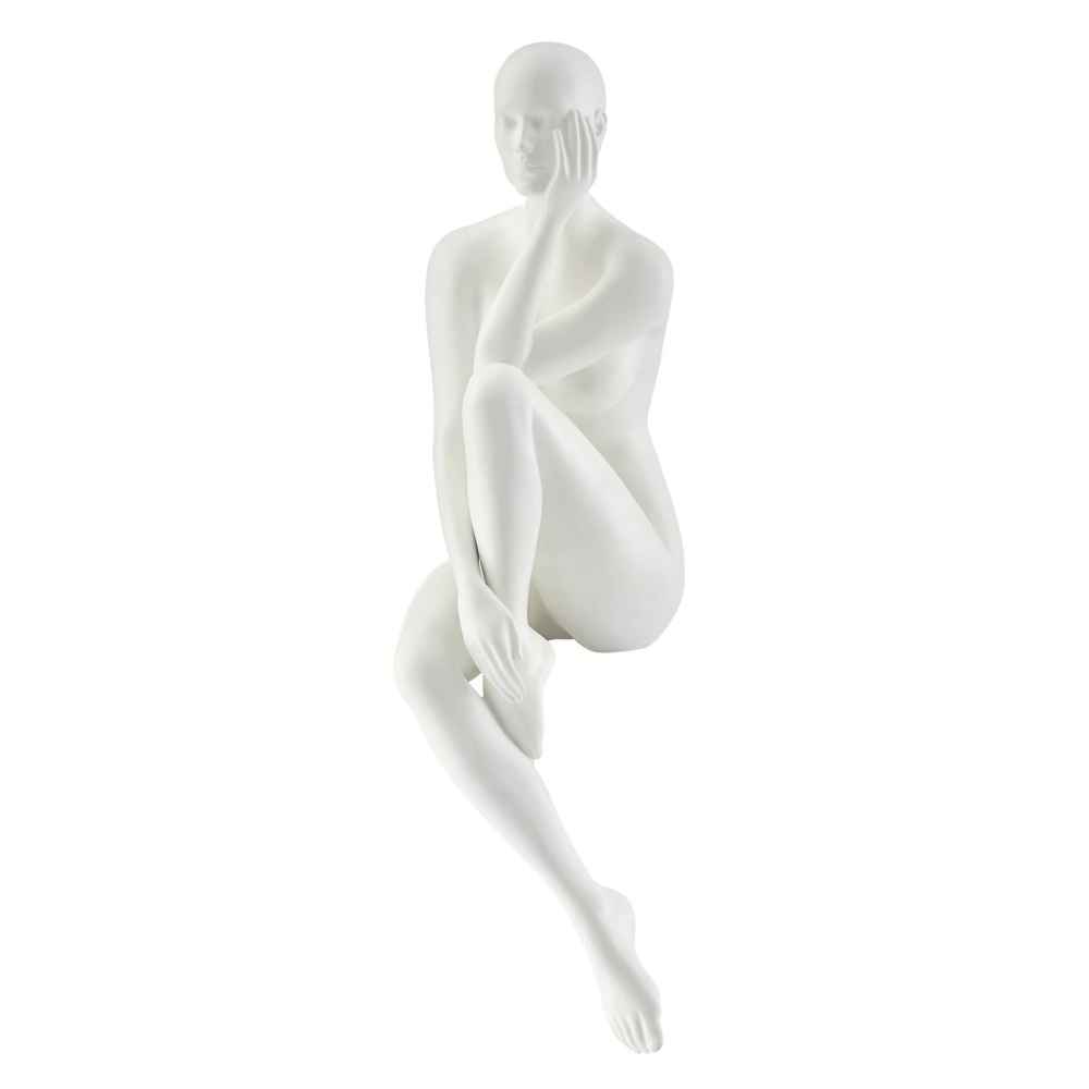 Finesse Decor Matte White Antoinette Doll Sculpture