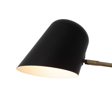 Nova of California Culver 3 Light Arc Floor Lamp 86 Matte Black Weathered Brass
