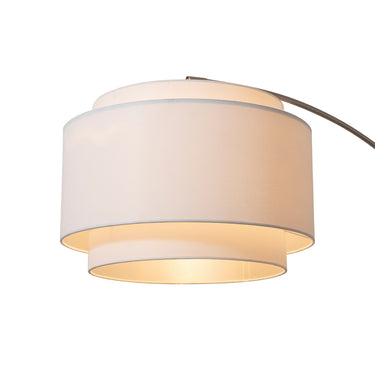 Nova of California Obelisk Table Lamp Chestnut Wood Linen Shade