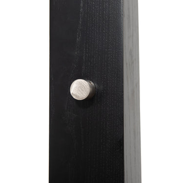 Nova of California Coronado Arc Floor Lamp Matte Black Satin Nickel