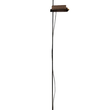 Oluce Colombo floor lamp with height-adjustable reflector for flexible direct and indirect lighting