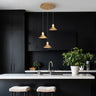 Finesse Decor Spanish Alabaster & Aluminum Three-Light Chandelier